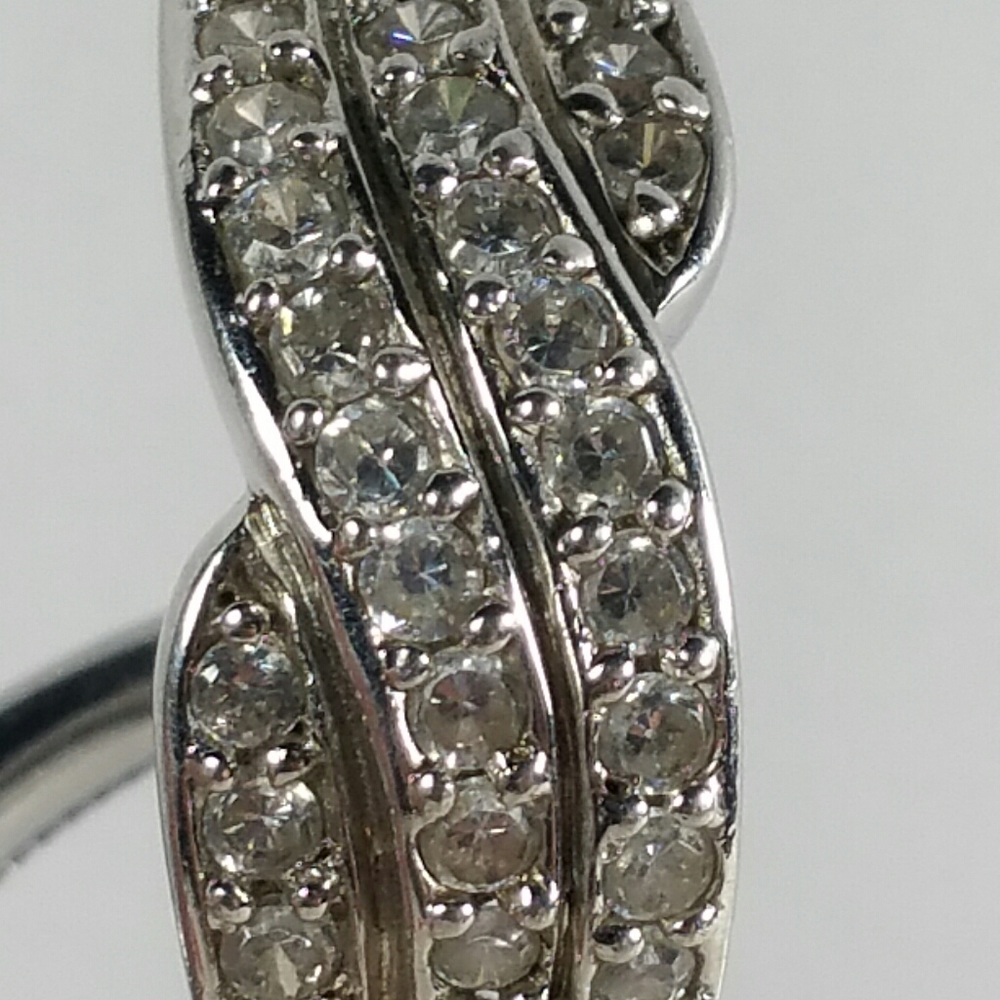 DESIGNER HT CLEAR CZ STERLING SILVER 925 RING